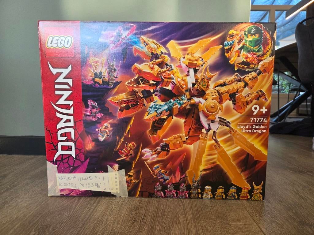 LEGO Ninjago Lloyd's Gouden Ultra Draak (71774), Lego, Ophalen of Verzenden, Zo goed als nieuw, Ninjago