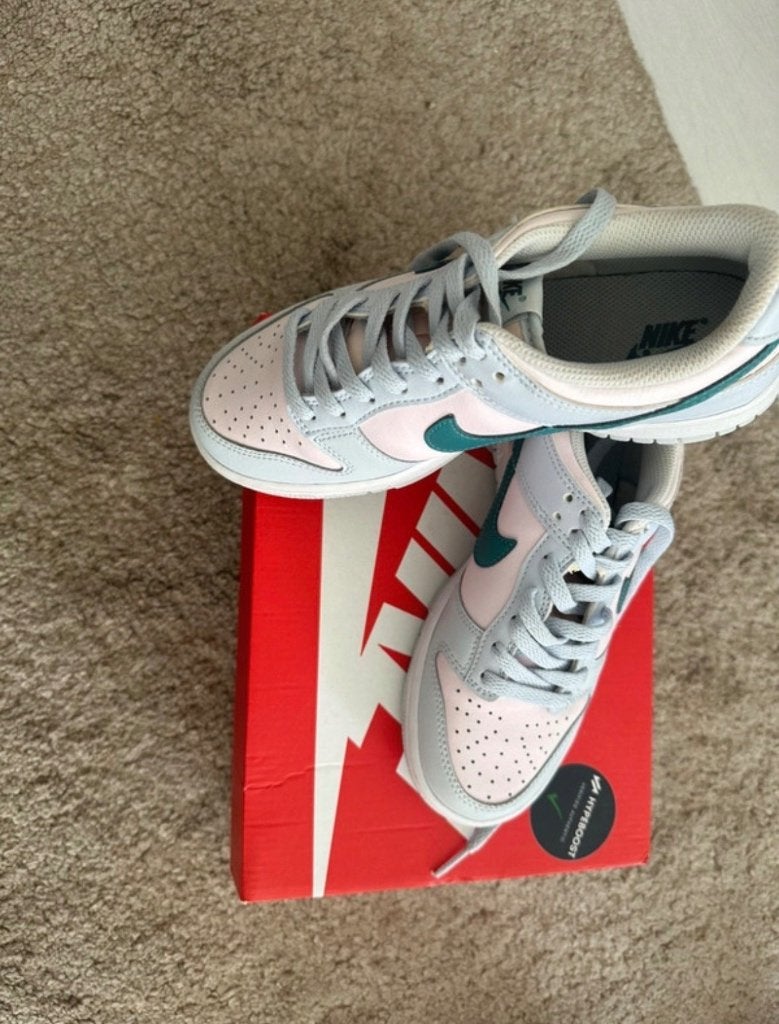 Nike dunk low mineral teal, Ophalen, Blauw, Nieuw, Sneakers of Gympen