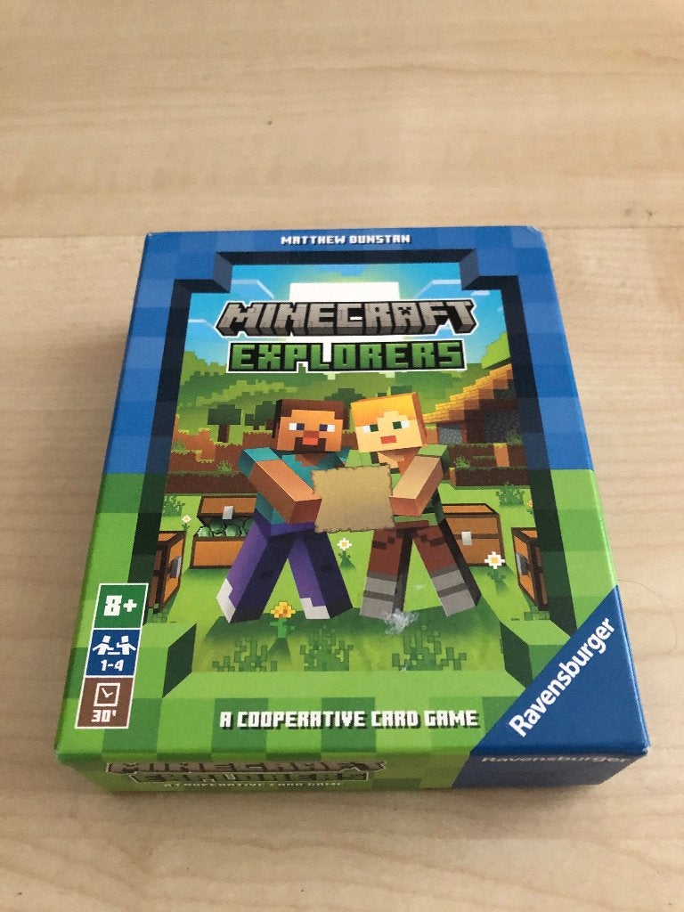 Kaartspel Ravensburger Minecraft Explorers, Drie of vier spelers, Ophalen of Verzenden, Zo goed als nieuw, Ravensburger