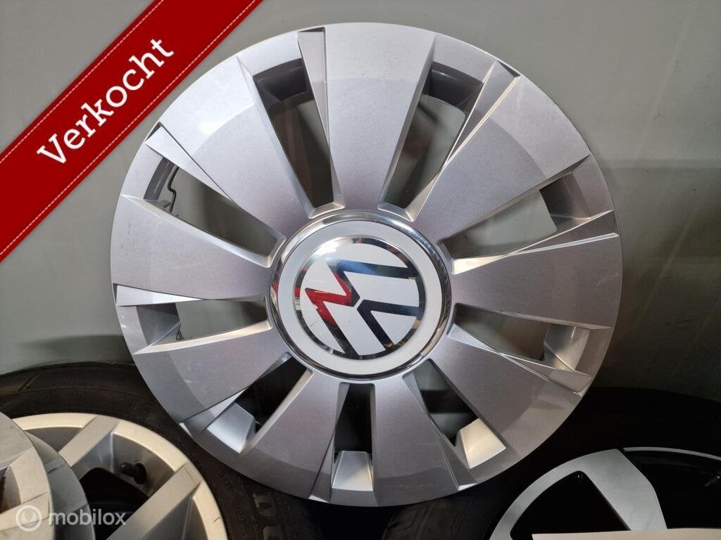 Wieldoppen set origineel Volkswagen Up! 1S0601147G, Auto diversen, Gebruikt, Ophalen of Verzenden, Volkswagen