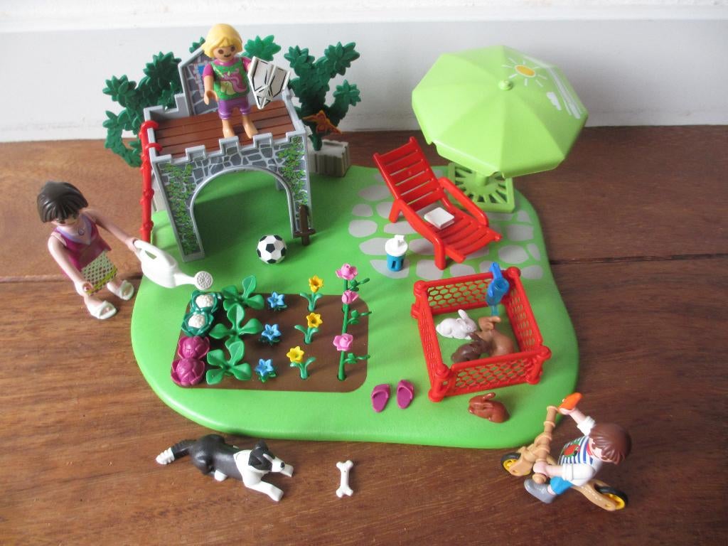 Playmobil 70010: Superset Familietuin tuin, Ophalen of Verzenden, Zo goed als nieuw, Los playmobil
