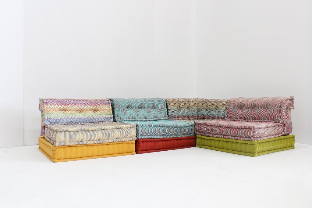 Roche Bobois Mah Jong sofa Missoni Hans Hopfer , set of 12, Huis en Inrichting, Ophalen, Gebruikt, Design, Hoekbank