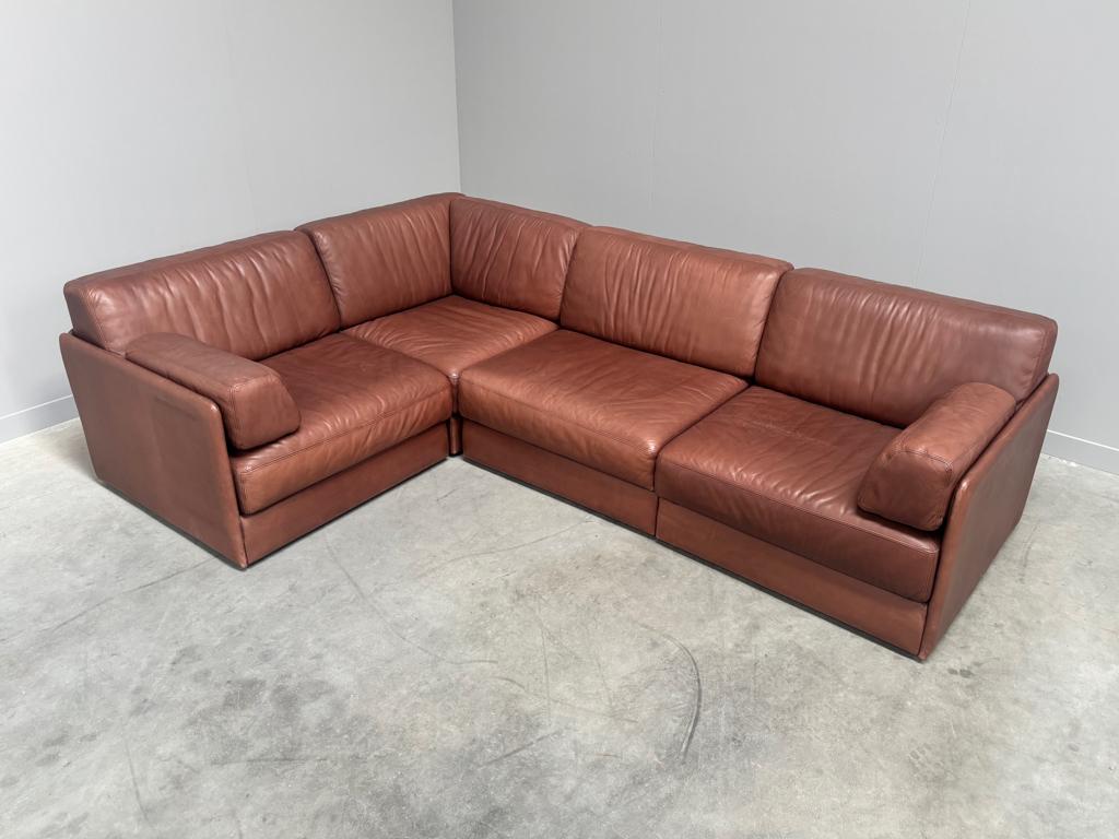 De Sede DS76 hoekbank jaren 60 70 leer vintage lounge sofa, Huis en Inrichting, Banken | Bankstellen, Ophalen, Hoekbank, Leer