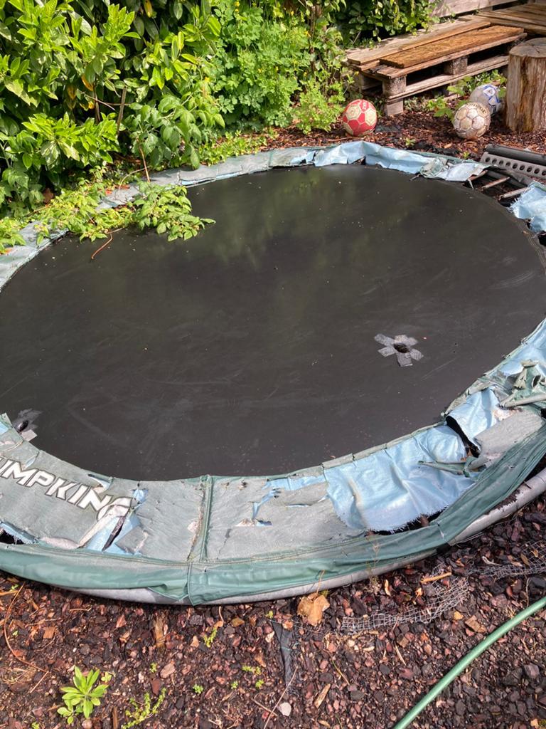 Trmpoline 3 meter, Ophalen