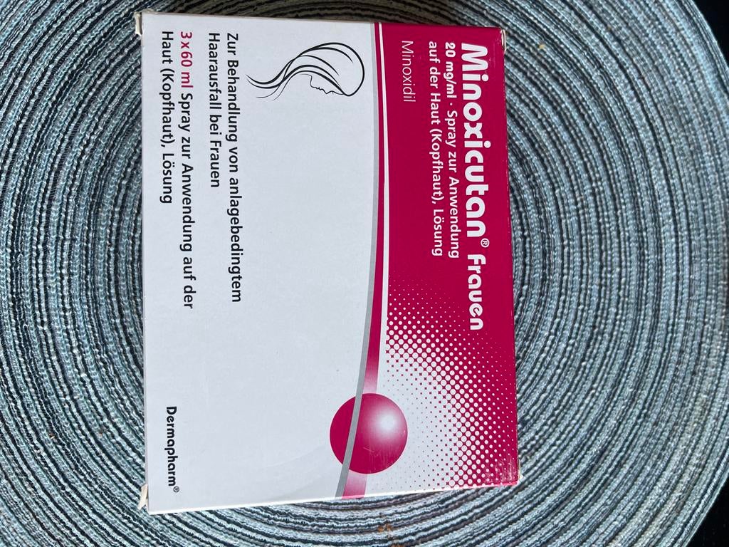 Minoxicutan Vrouwen Minoxidil 20 mg/ml Spray, Ophalen of Verzenden, Nieuw
