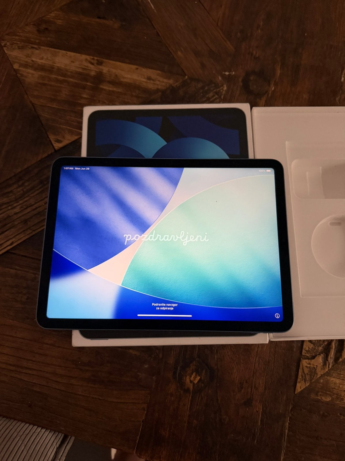 Ipad air 5th generation 64gb wifi blauw met apple pencil, Computers en Software, Apple iPads, Ophalen, Blauw, Apple iPad Air, 11 inch