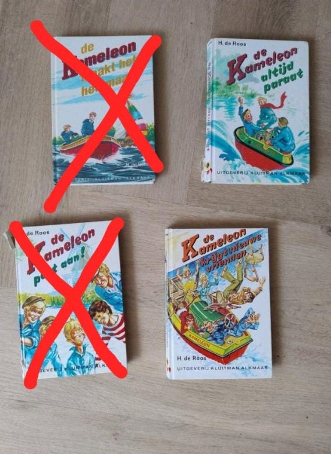 2 boeken van de kameleon, Boeken, Ophalen of Verzenden, Gelezen, H de roos, Fictie