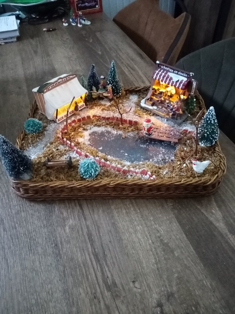 mini kerstdorpje, Diversen, Kerst, Ophalen of Verzenden, Zo goed als nieuw