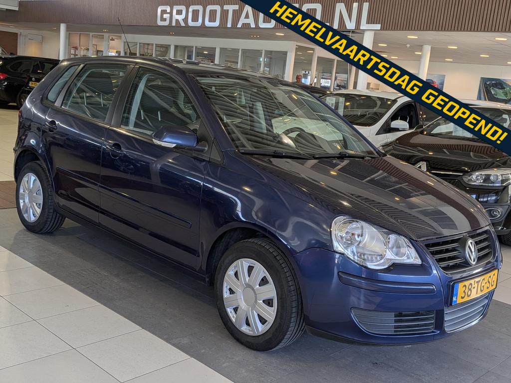 Volkswagen Polo 1.2-12V Optive 5 Deurs, NAP, Airco, Stuurbek, Voorwielaandrijving, Stof, 540 kg, Blauw