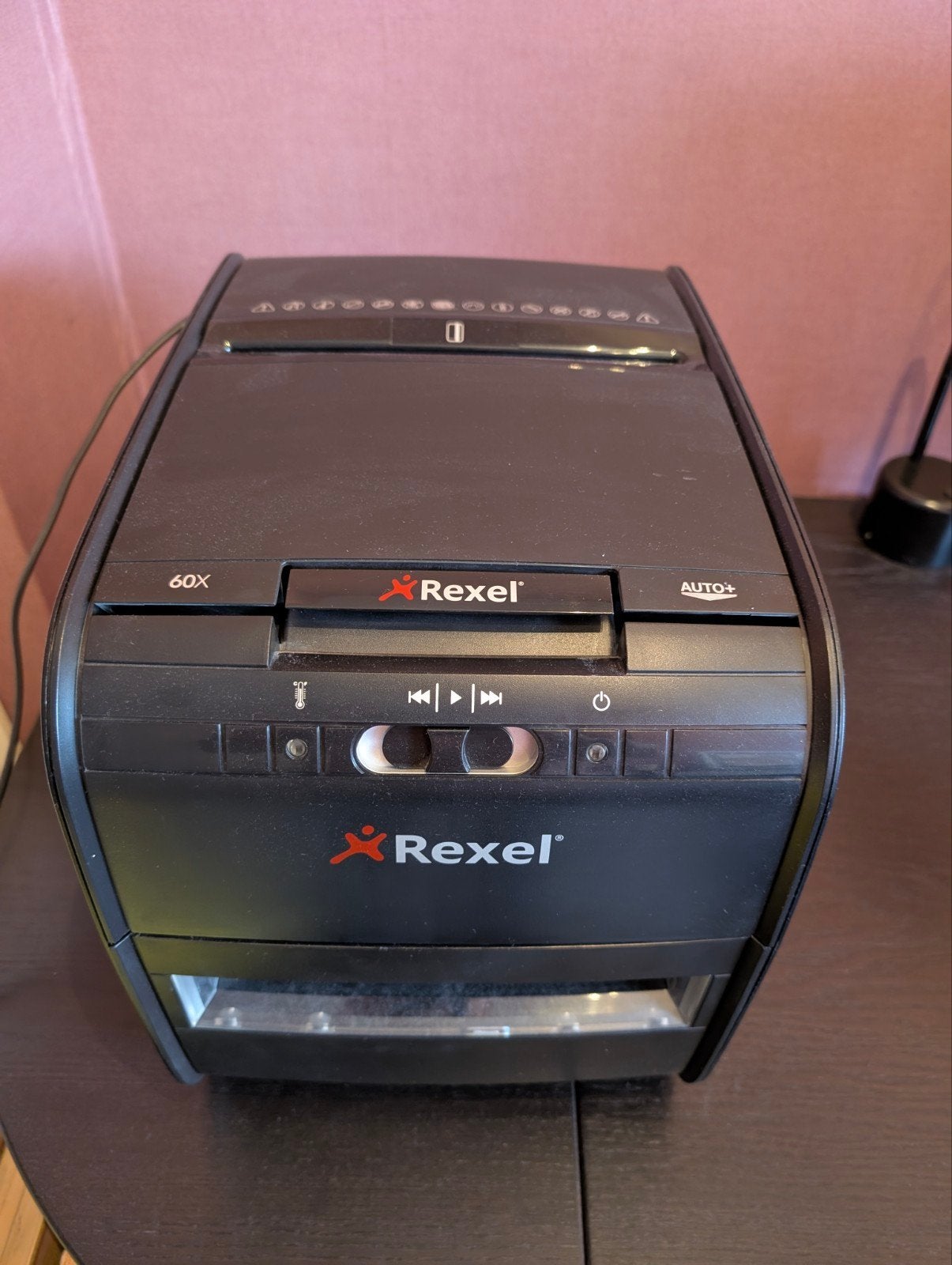 Rexel papiervernietiger met grote opvangbak, Ophalen, Gebruikt