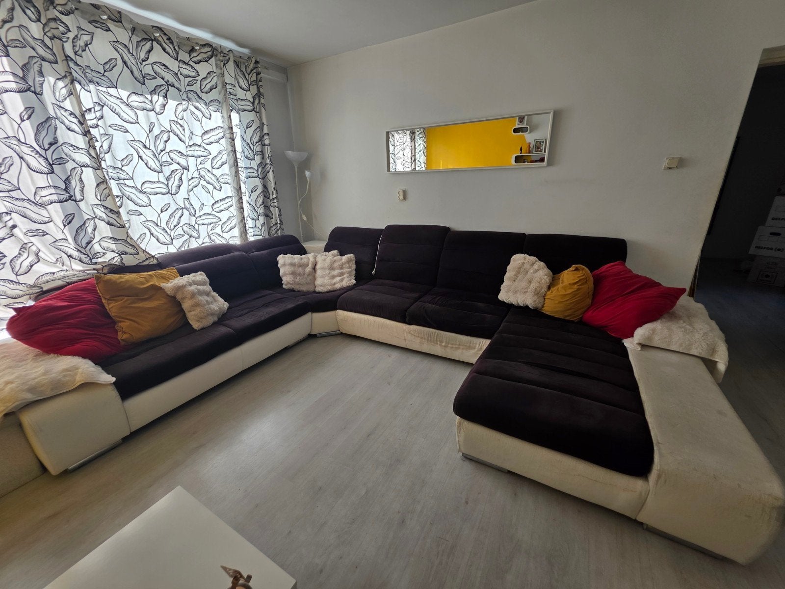 Ruime U-bank met loungegedeelte - Comfortabel en stijlvol, Modern, Comfortabel, Gebruikt, Hoekbank, 300 cm of meer