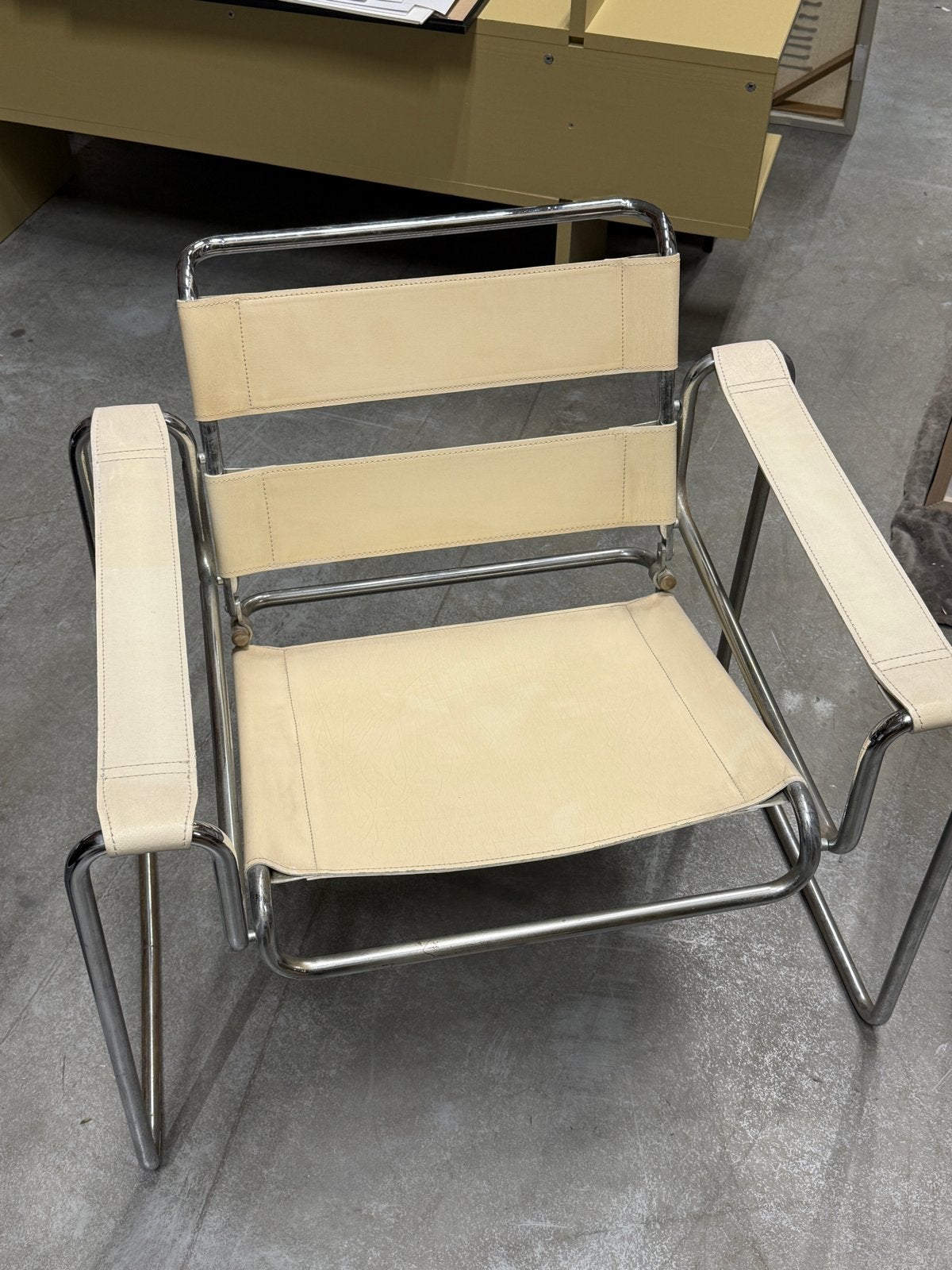 Replica Wassily Stoel met Gebruikssporen, Ophalen, Gebruikt, Overige kleuren, Leer