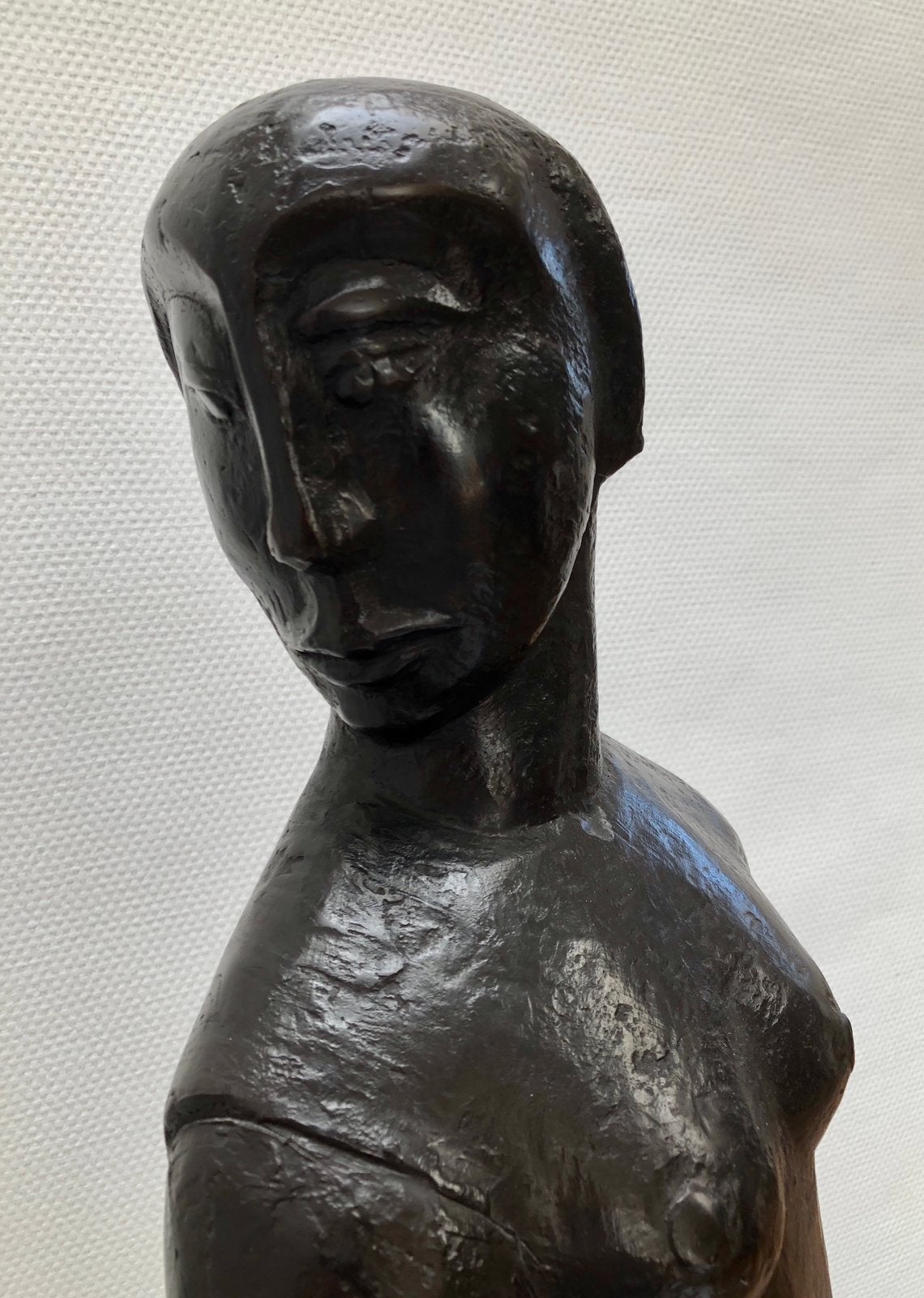 Theo Mackaay, groot bronzen sculptuur; Vrouwenfiguur, Ophalen