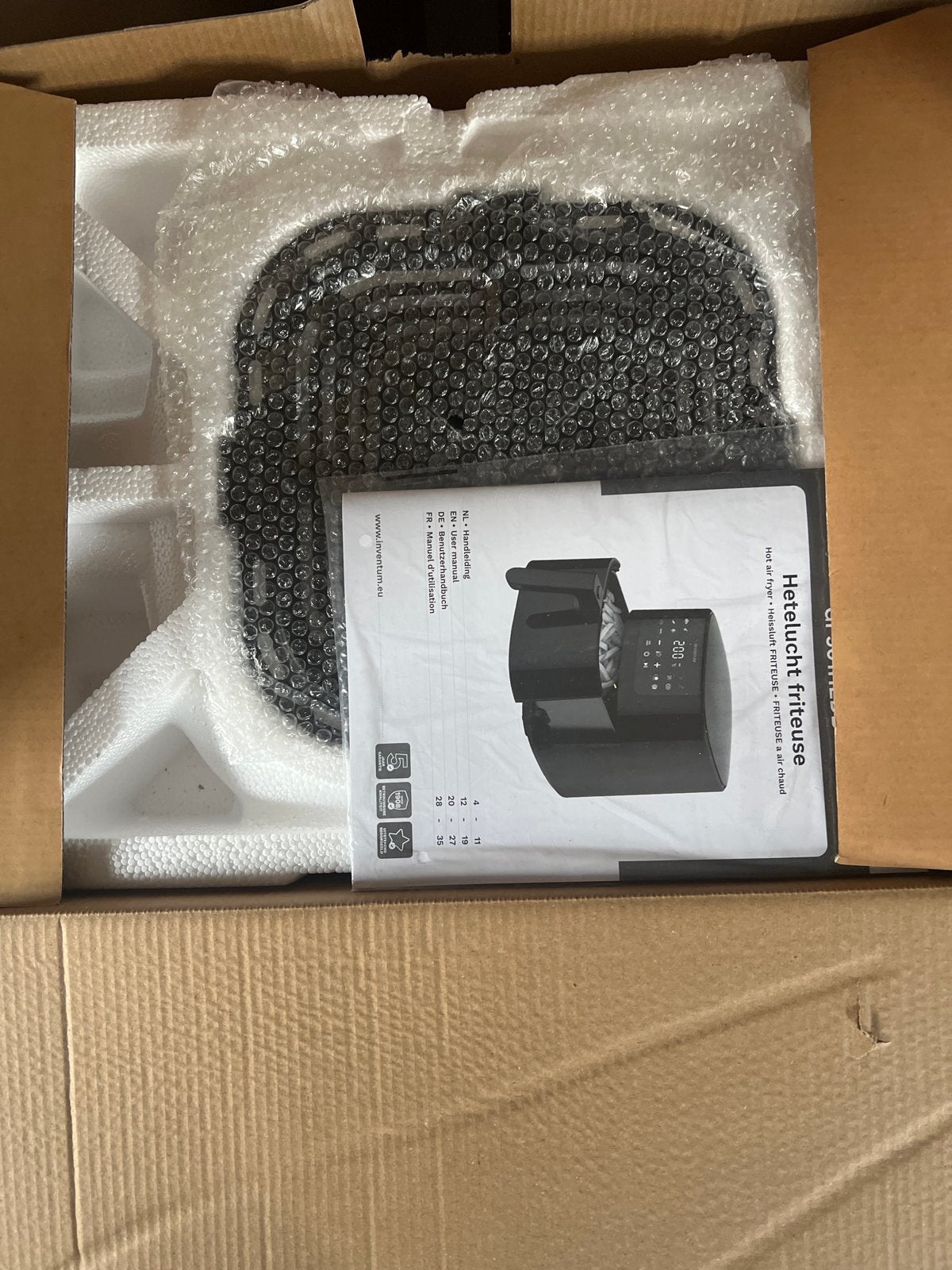 Inventum GF501HLDB Airfryer - Nieuw in doos, Ophalen of Verzenden, Nieuw, Airfryer, 1500 gram of meer