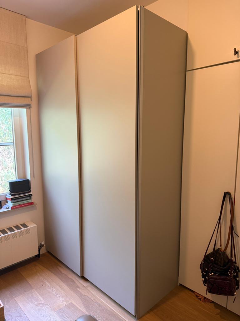 Ikea PAX garderobe kast | Hasvik schuifdeuren | 150x58x236, Ophalen, Zo goed als nieuw, 50 tot 75 cm, 200 cm of meer