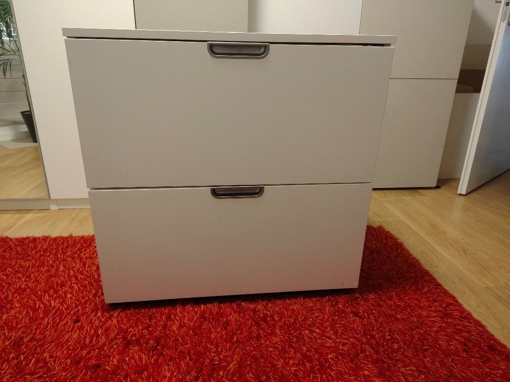 Ladenkast met hangmappen, Ophalen, Modern strakke lijn kleur wit, 1 of 2 laden, 50 tot 100 cm