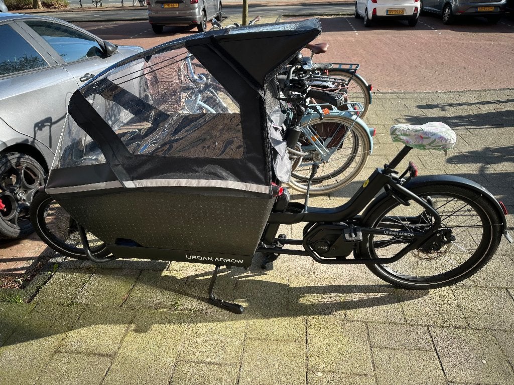 Urban Arrow Family Active Line Plus Bakfiets - Elektrisch, Fietsen en Brommers, Fietsen | Bakfietsen, Huif, Zo goed als nieuw