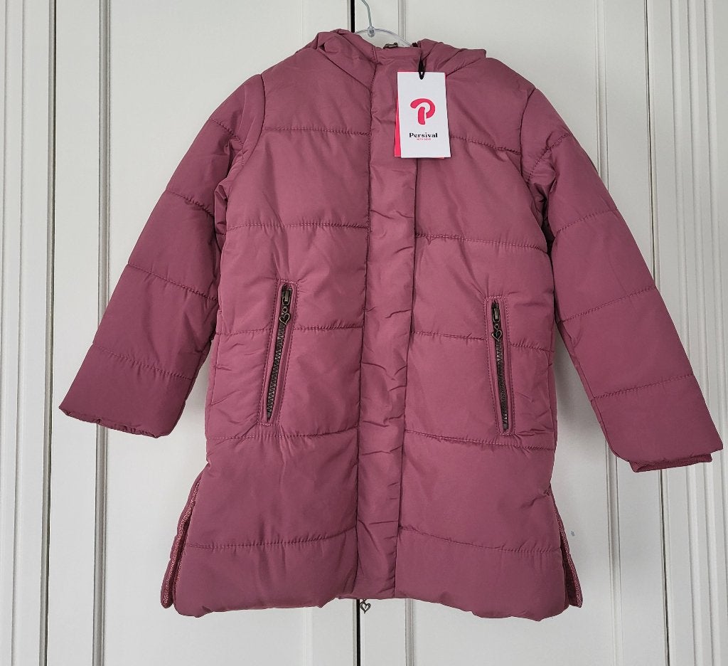 Nieuw! Persival winterjas, meisje, roze, maat 104/110, Persival, Meisje, Nieuw, Ophalen of Verzenden