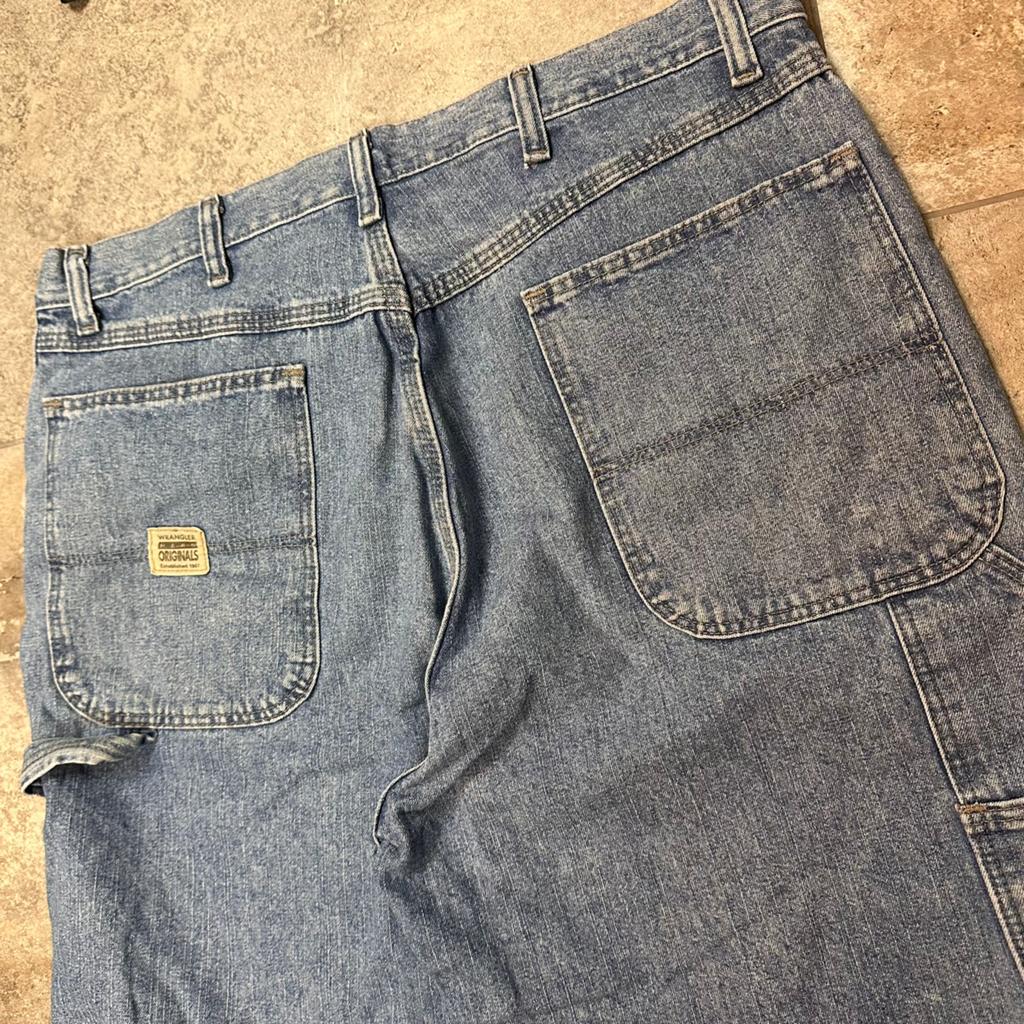 Wrangler Originals Denim Shorts Light Wash Size 34, Ophalen of Verzenden, Zo goed als nieuw, Blauw, W33 - W34 (confectie 48/50)
