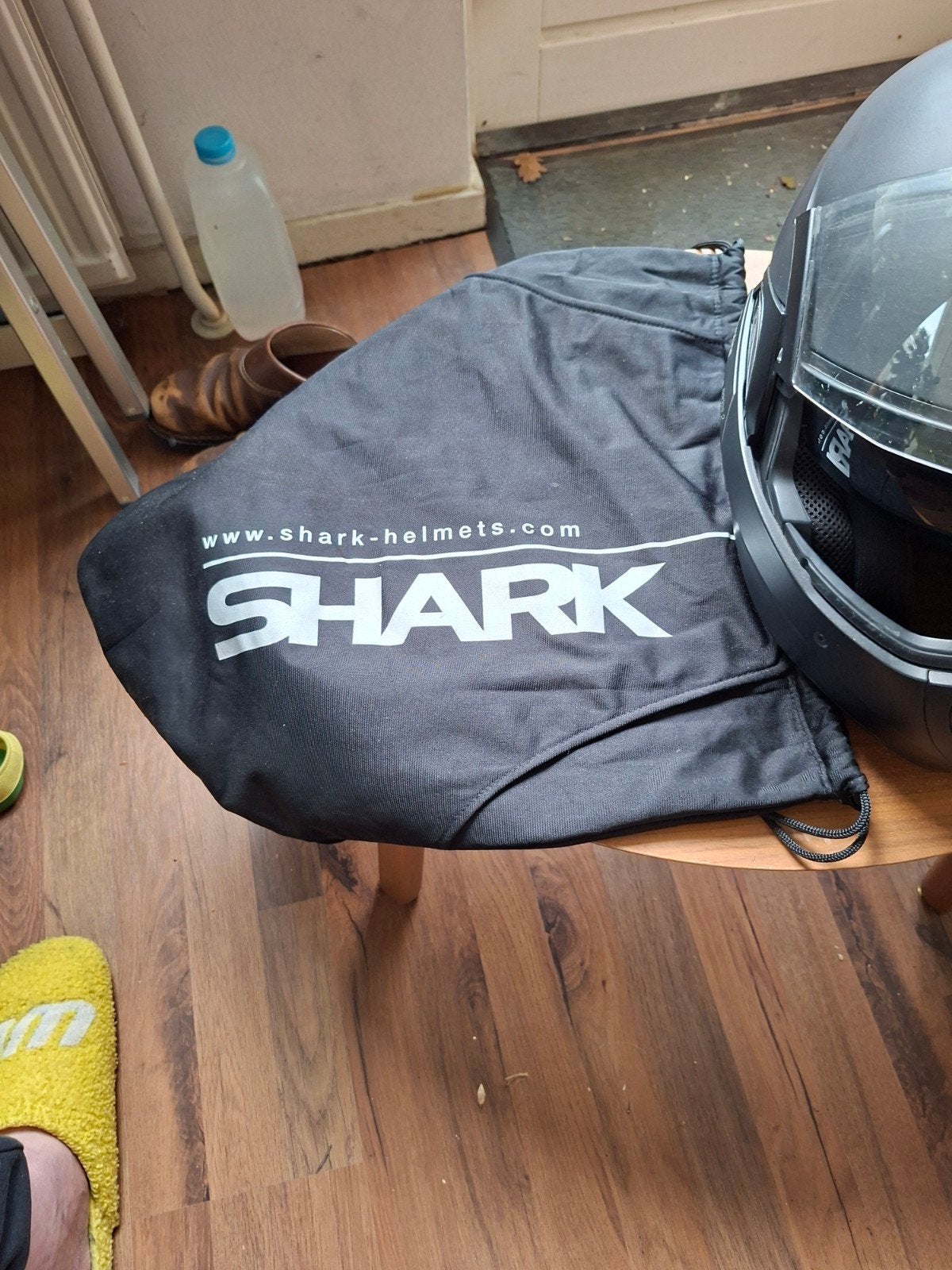Shark motorhelm - Zwart, inclusief hoes, Ophalen of Verzenden