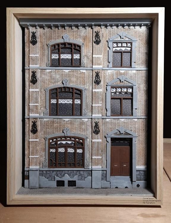 3D Framebox - Ambachtelijk Nederlandse gevel, Minder dan 50 cm, Oorspronkelijke maker, Overige typen, Nieuw