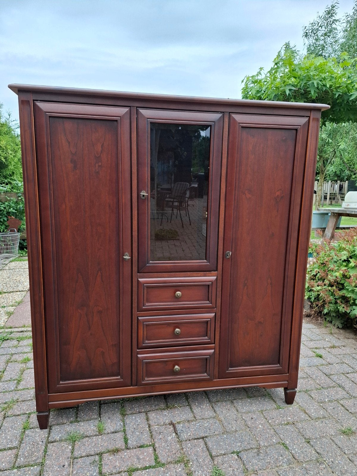 Mooie kast met facetgeslepen ruitje, Ophalen, 50 tot 100 cm, Zo goed als nieuw, Minder dan 100 cm