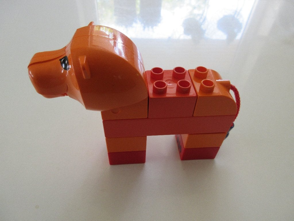 Duplo leeuw en krokodil., Ophalen of Verzenden, Zo goed als nieuw, Compleet, Duplo