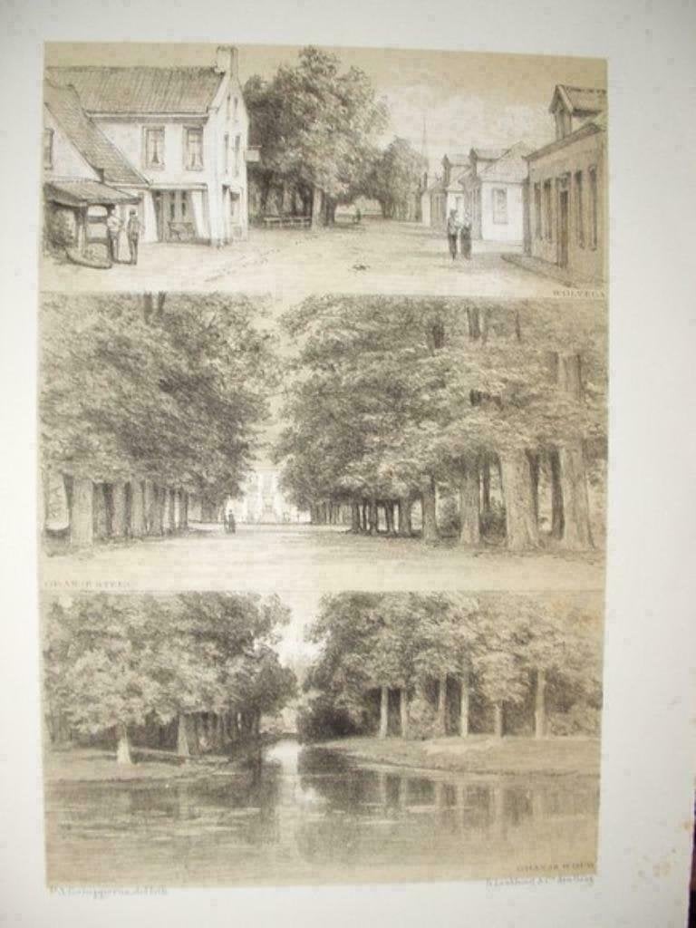 018 / Wolvega / Oranjestein en Oranjewoud  Litho 1882, Ophalen of Verzenden