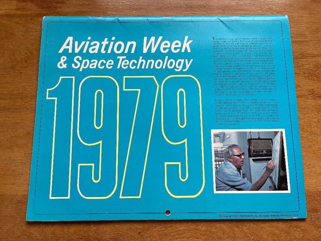 Aviation Week&Space Technology Kalender 1979 - Paul Lengelle, Verzenden, Nieuw, Kaart, Foto of Prent