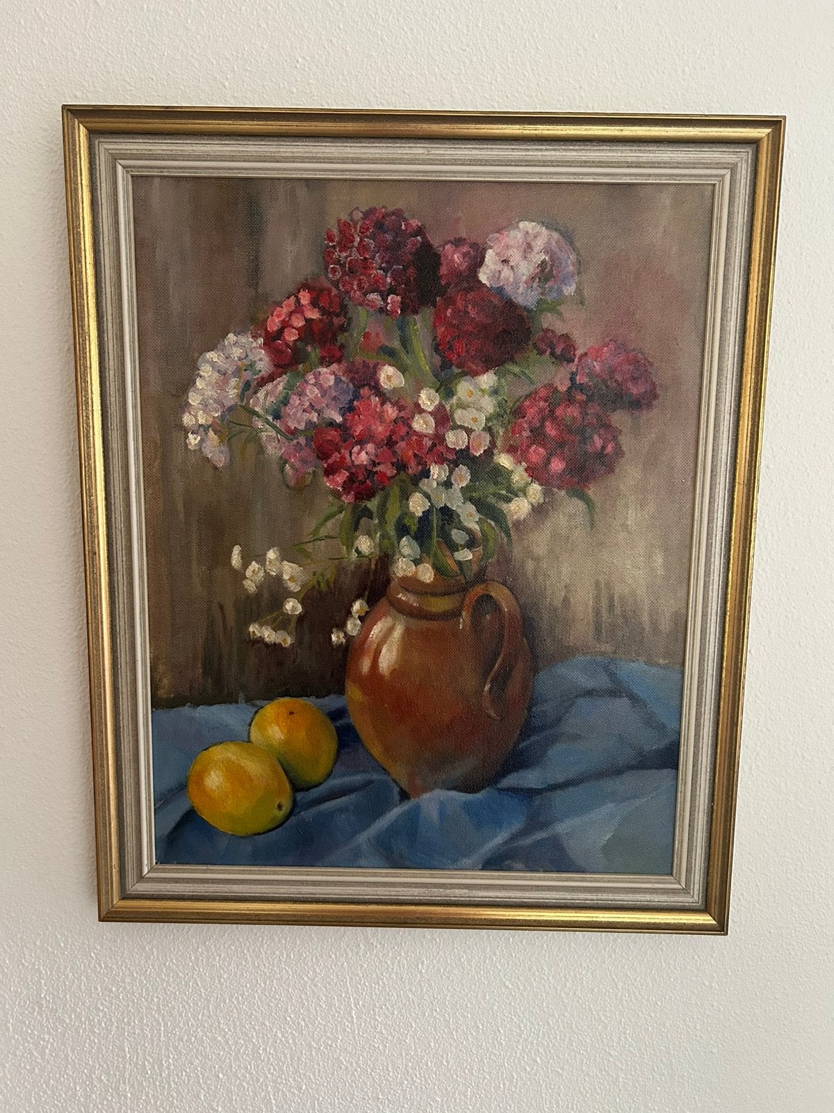Schilderij met bloemen, Ophalen of Verzenden