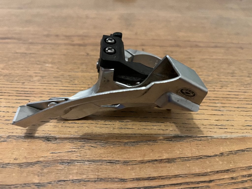 Shimano Deore FD-M590 Voorderailleur   (3x9 of 3x10 speed), Fietsen en Brommers, Fietsonderdelen, Gebruikt, Ophalen of Verzenden