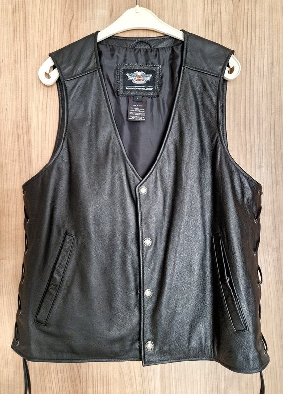 Harley hesje L, Motoren, Heren, Jas | leer, Harley Davidson. Origineel., Ophalen of Verzenden
