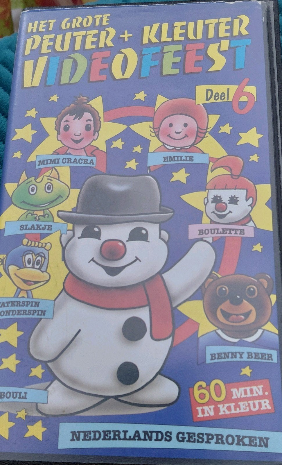 Het Grote Peuter + Kleuter Videofeest Deel 6 VHS, Gebruikt, Alle leeftijden, Kinderprogramma of -film, VHS