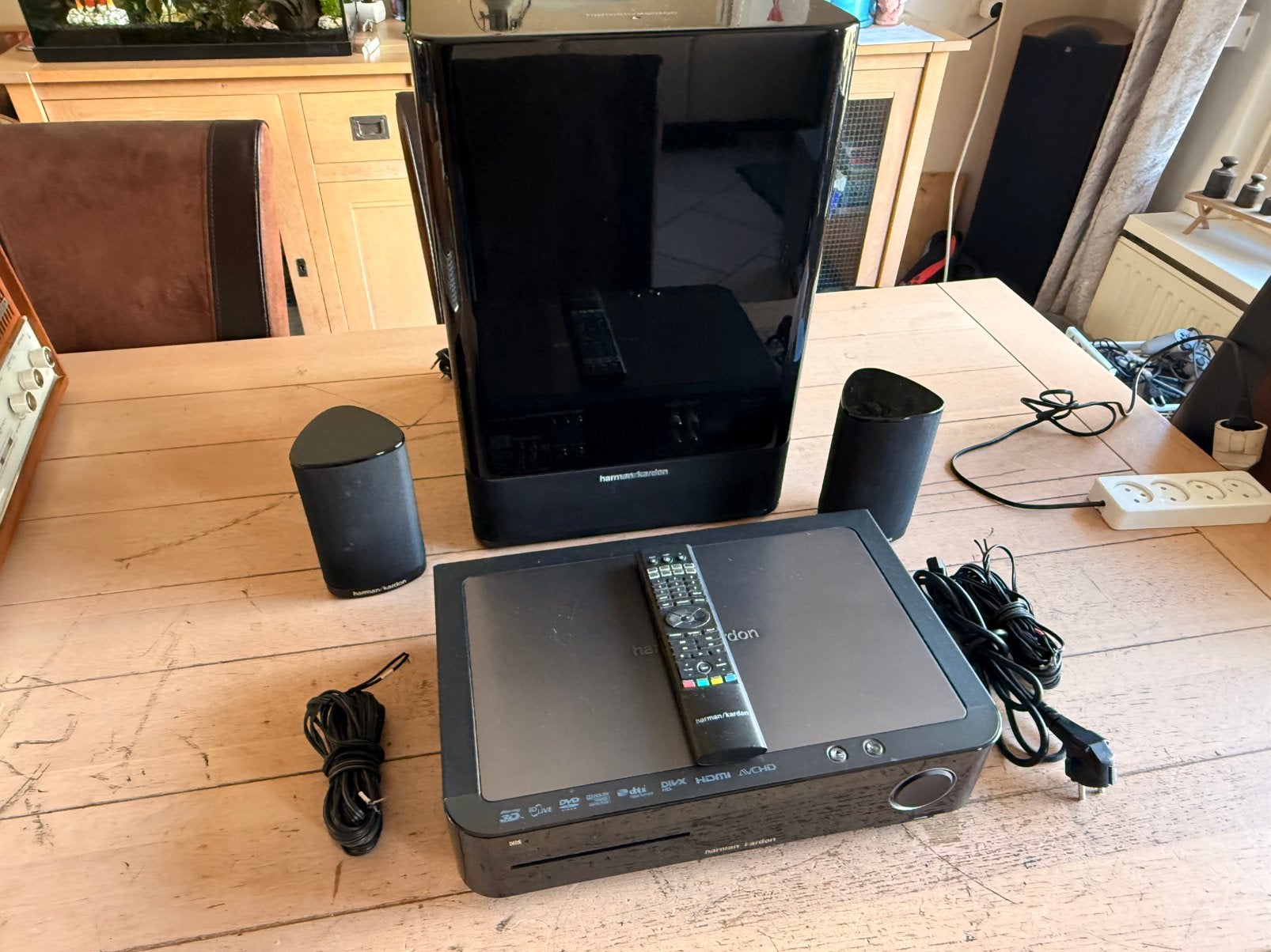 Harman/kardon bds-270 met sub zie foto’s, 2.1-systeem, Blu-ray-speler, 70 watt of meer, Zo goed als nieuw