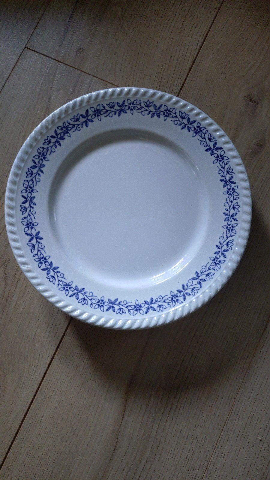 Set van 6 K&G Lunéville borden, blauw bloemetjes, brocante, Ophalen