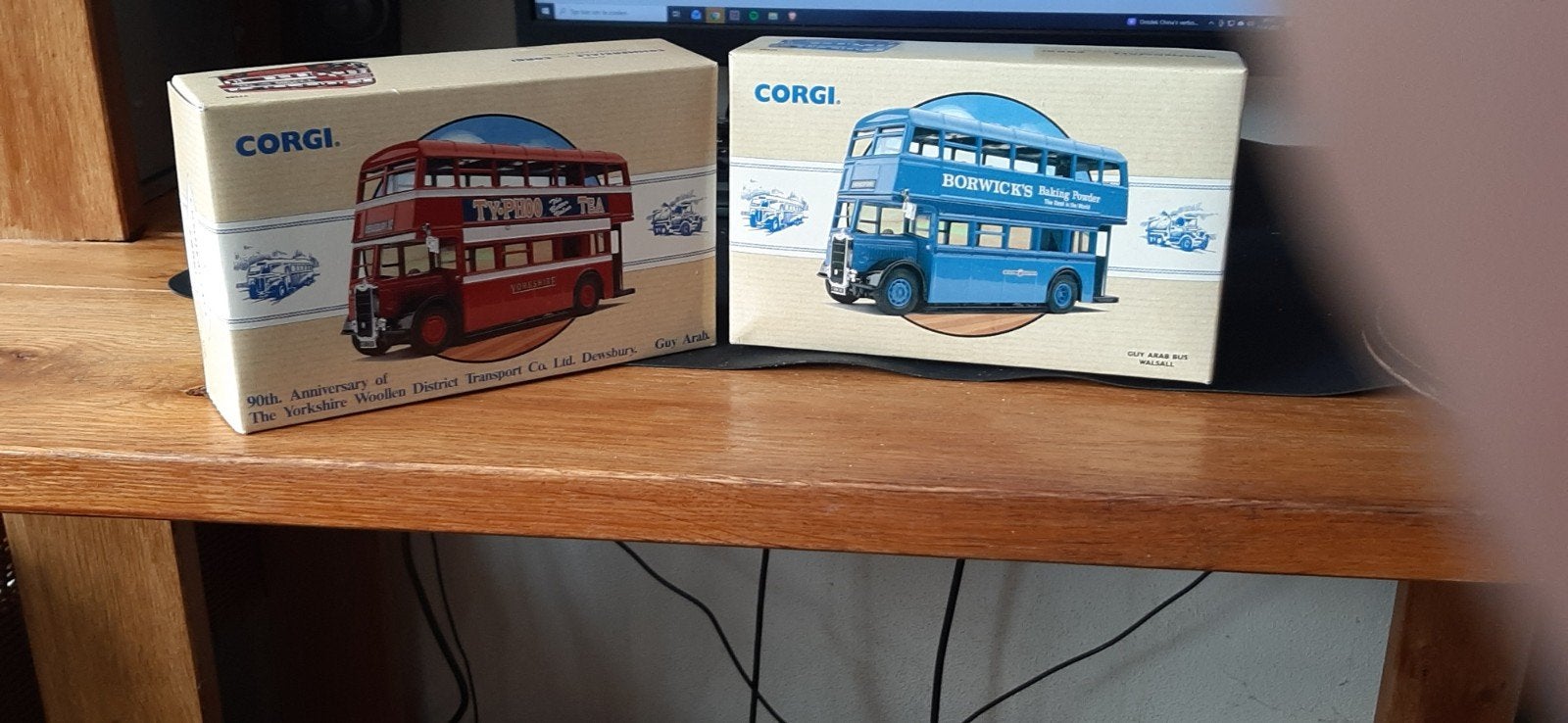 Corgi Guy Arab Bus Modelbussen - Set van 2, Overige merken, 1:50 of kleiner, Overige typen, Nieuw