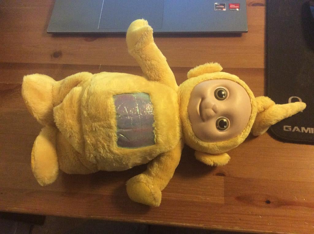 Vintage bewegende LaaLaa teletubbie knuffel. Niet werkend, Verzamelen, Ophalen of Verzenden, Gebruikt