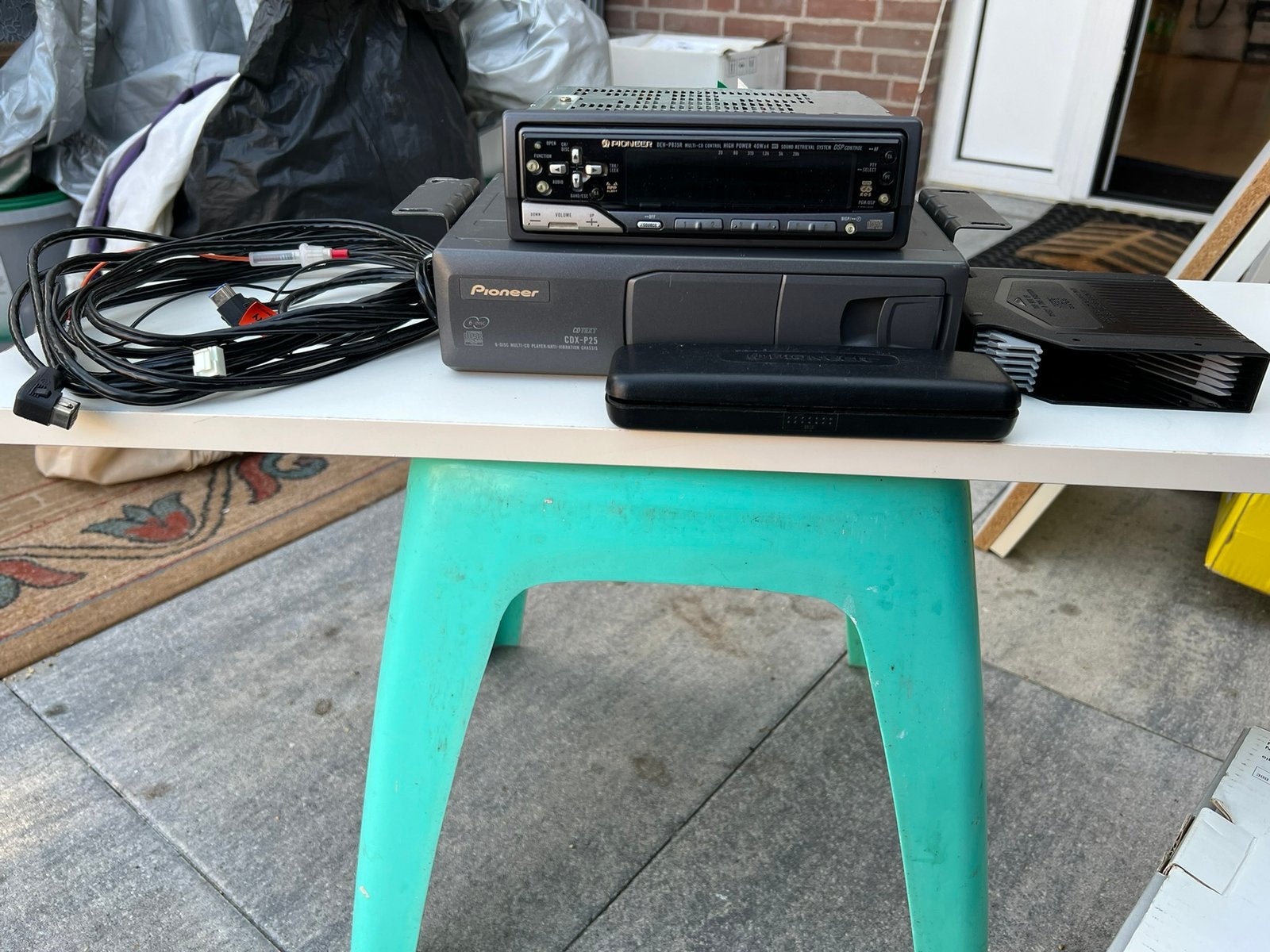 Pioneer DEH-P835R cassette met 6 cd disc wisselaar compleet, Auto diversen, Ophalen of Verzenden, Zo goed als nieuw