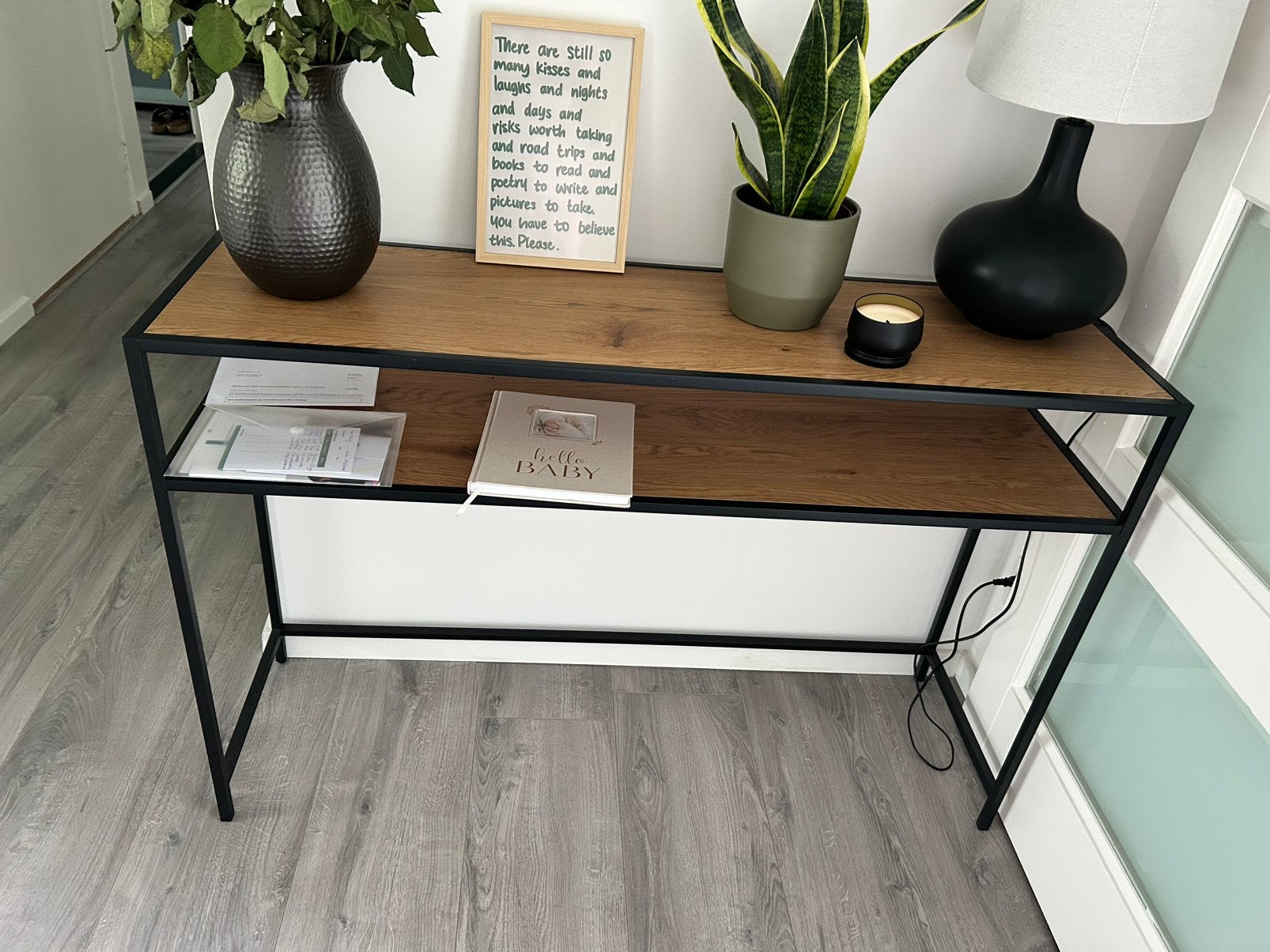 Console Table 120x35cm, Huis en Inrichting, Tafels | Sidetables, Ophalen of Verzenden, Zo goed als nieuw, 25 tot 50 cm, Rechthoekig