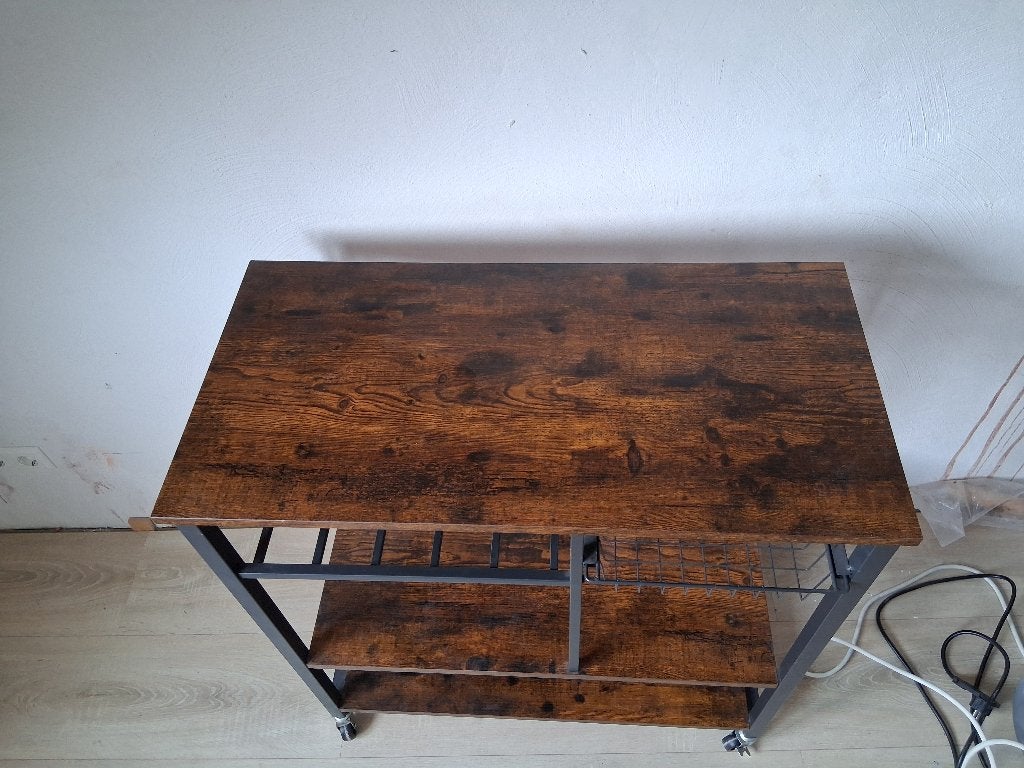 Tafeltje op wielen, Ophalen, Minder dan 55 cm, Zo goed als nieuw, 60 cm of meer