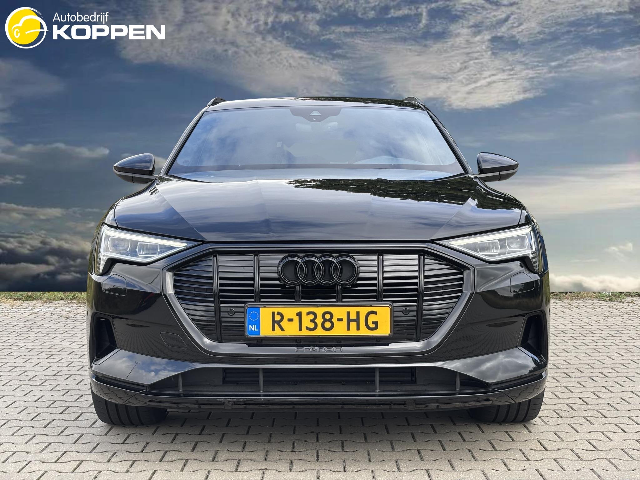 Audi e-tron 55 Quattro Black Edition SOH 95,6 %, Auto's, Automaat, 12 maanden, Stof, Zwart