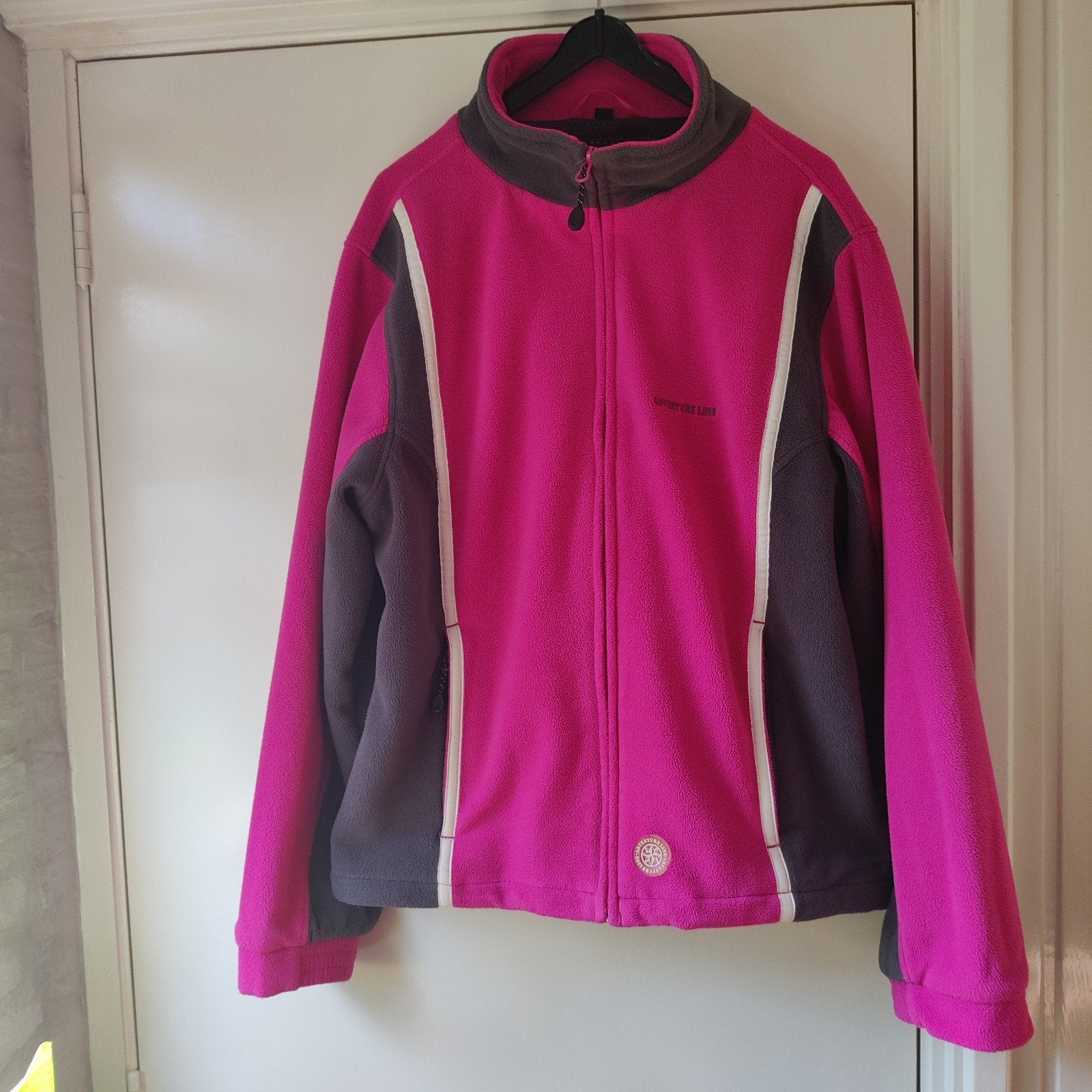 Adventure Line fleece jacket - roze/grijs, Kleding | Dames, Jassen | Zomer, Maat 42/44 (L), Ophalen of Verzenden, Zo goed als nieuw