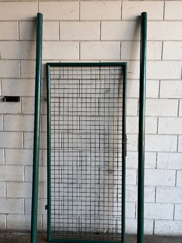 2e keus Enkele Tuinpoort 90 x 200 cm – Groen RAL6005, Ophalen, 200 cm of meer, Minder dan 100 cm, Zo goed als nieuw