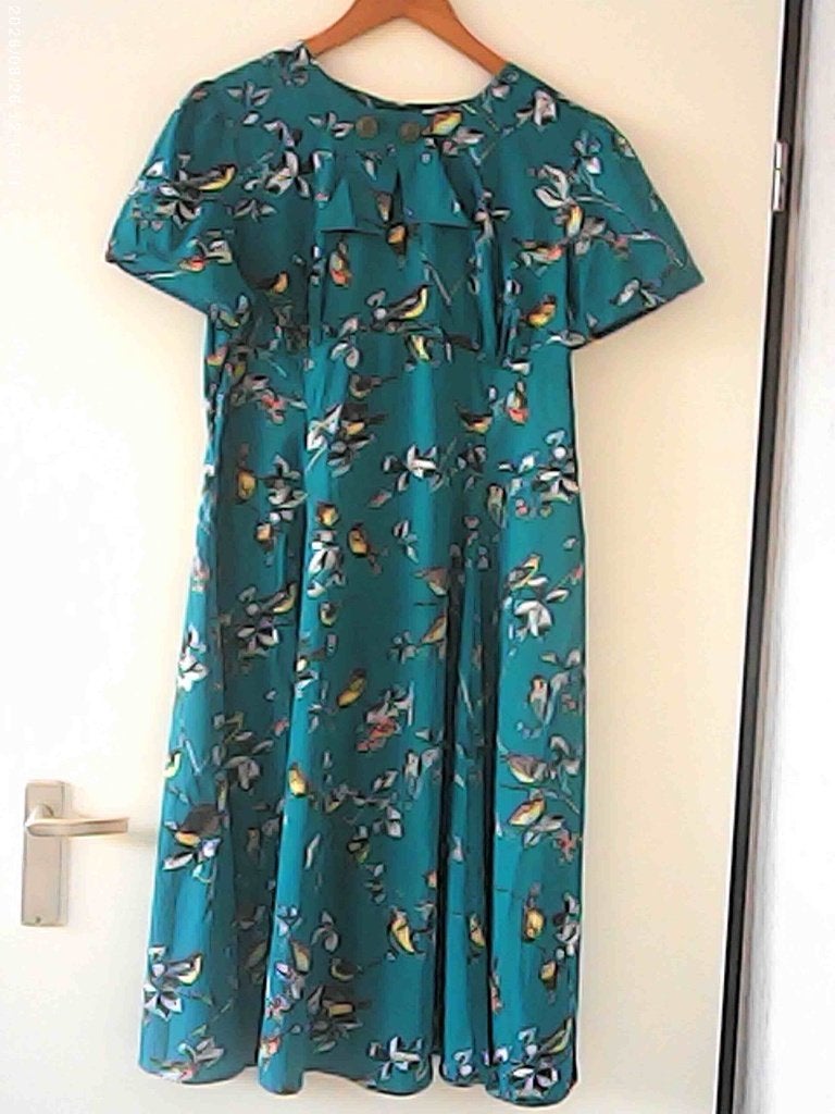 jurk retro, Maat 42/44 (L), Ophalen of Verzenden, Zo goed als nieuw, Knielengte
