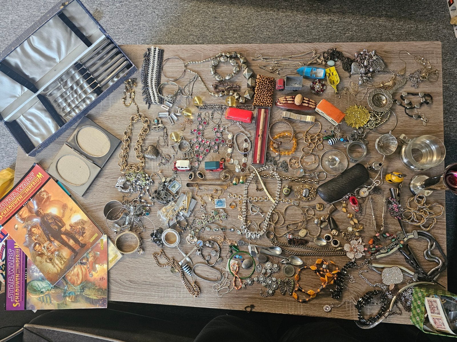 sieraden, Ophalen, Overige materialen