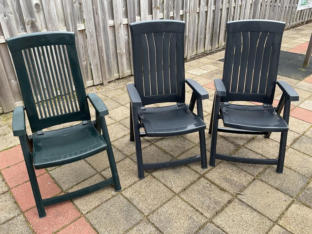 3 Nieuwe Tuinstoelen - Comfortabel en Duurzaam, Ophalen of Verzenden, Nieuw, Kunststof, Verstelbaar