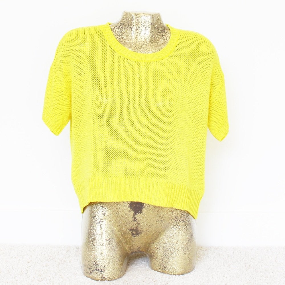 H&M Truitje Geel (S) - 22 € 15,-, Kleding | Dames, Truien en Vesten, H&M, Geel, Ophalen of Verzenden, Zo goed als nieuw