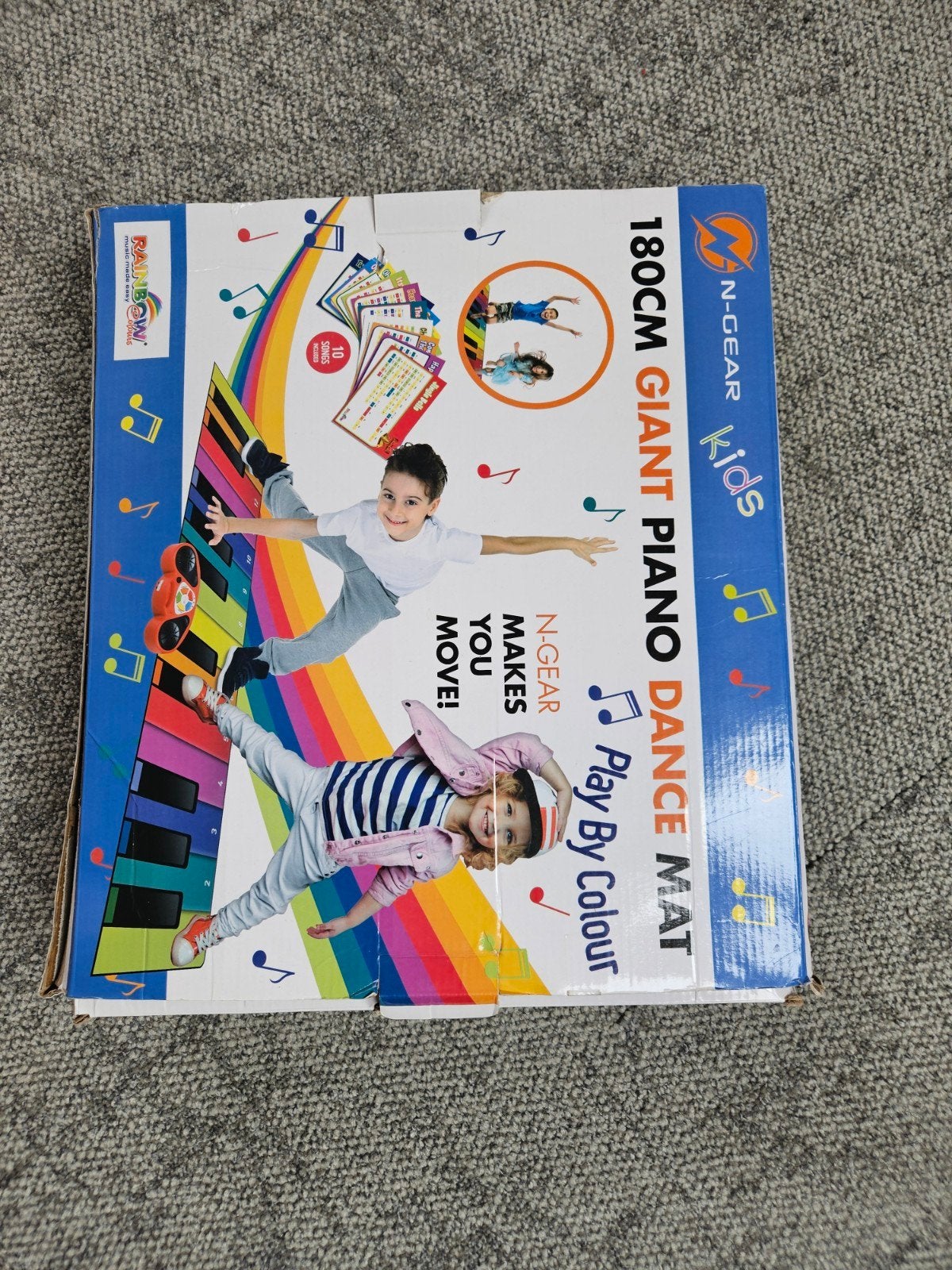 N-GEAR Kids Giant Piano Dance Mat met muziek en bladen, Ophalen of Verzenden