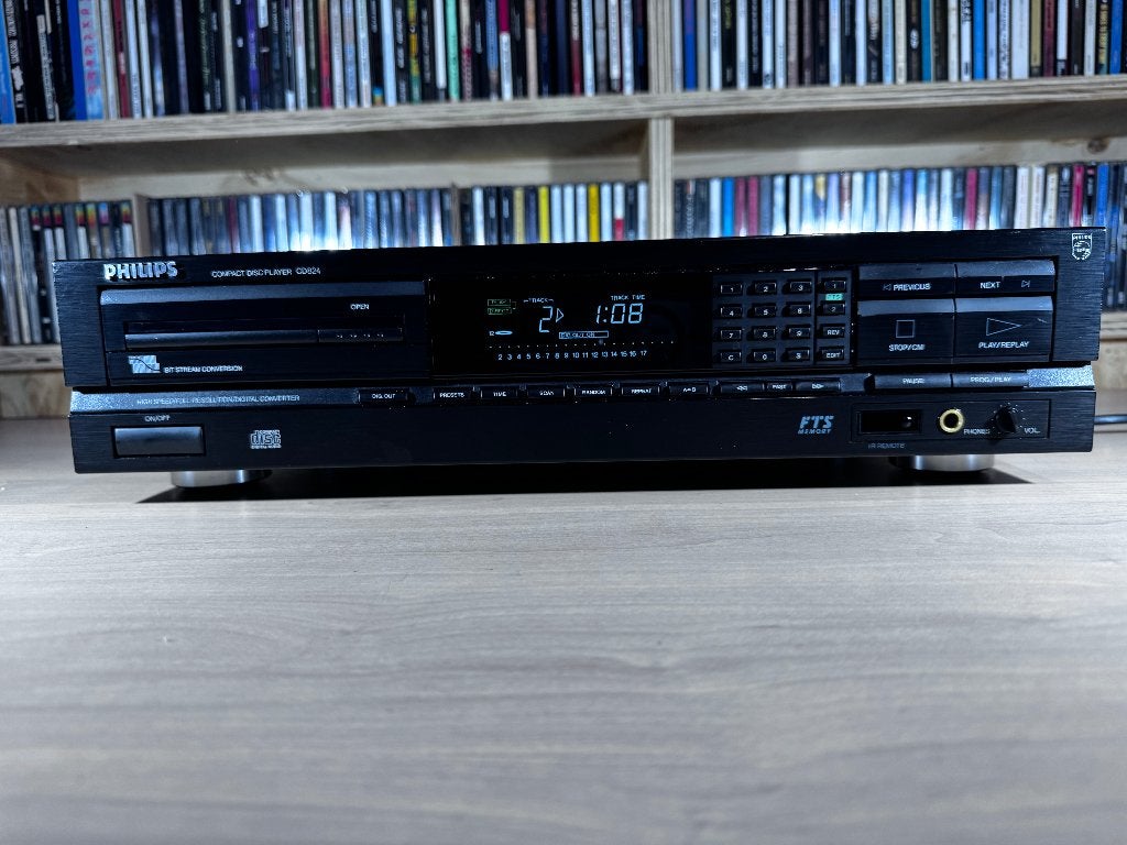 ✅ Philips CD824 Compact Disc Player, Ophalen, Refurbished, Philips