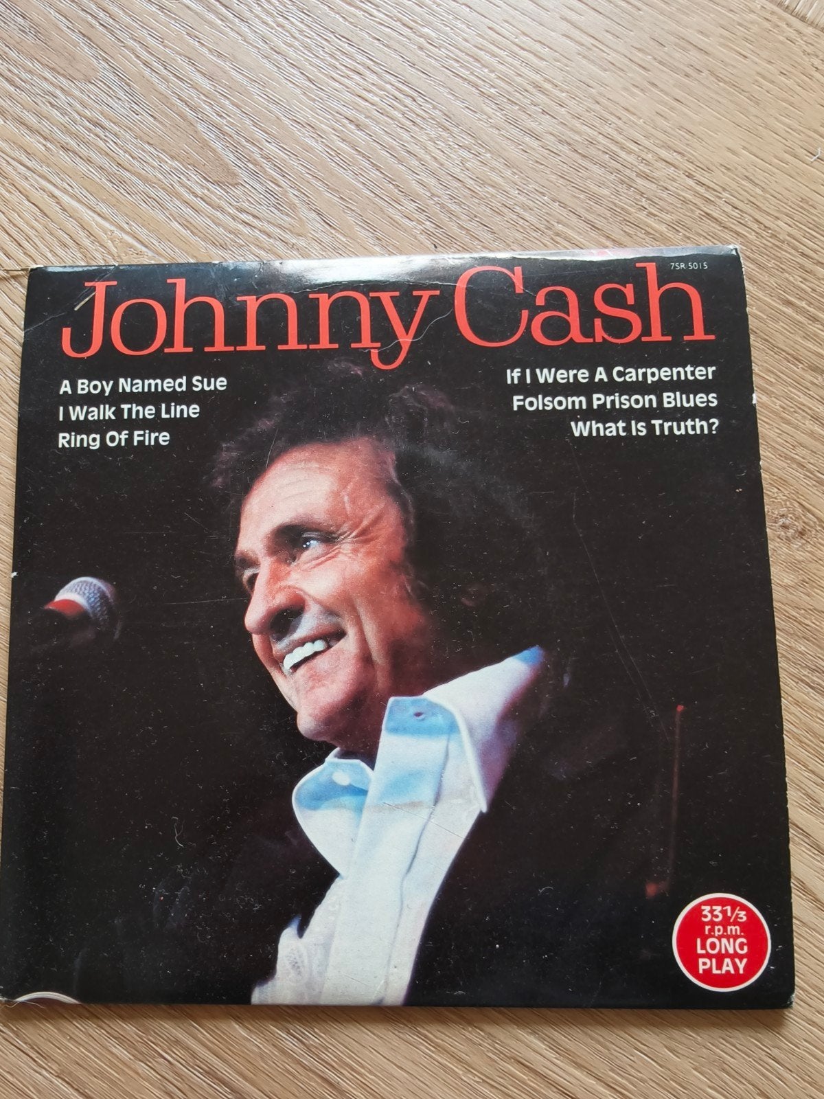 Johnny Cash LP - Ring of Fire, Folsom Prison Blues, LP, Gebruikt, Ophalen of Verzenden, 12 inch